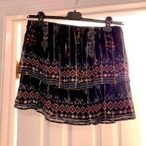 EUC Joie silk ruffled mini skirt/tube top